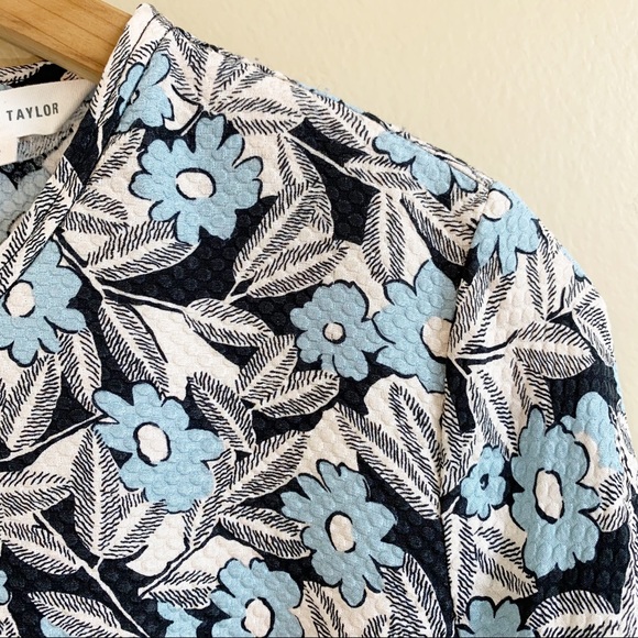 REBECCA TAYLOR 100% silk floral blouse RELISTED - Picture 5 of 14